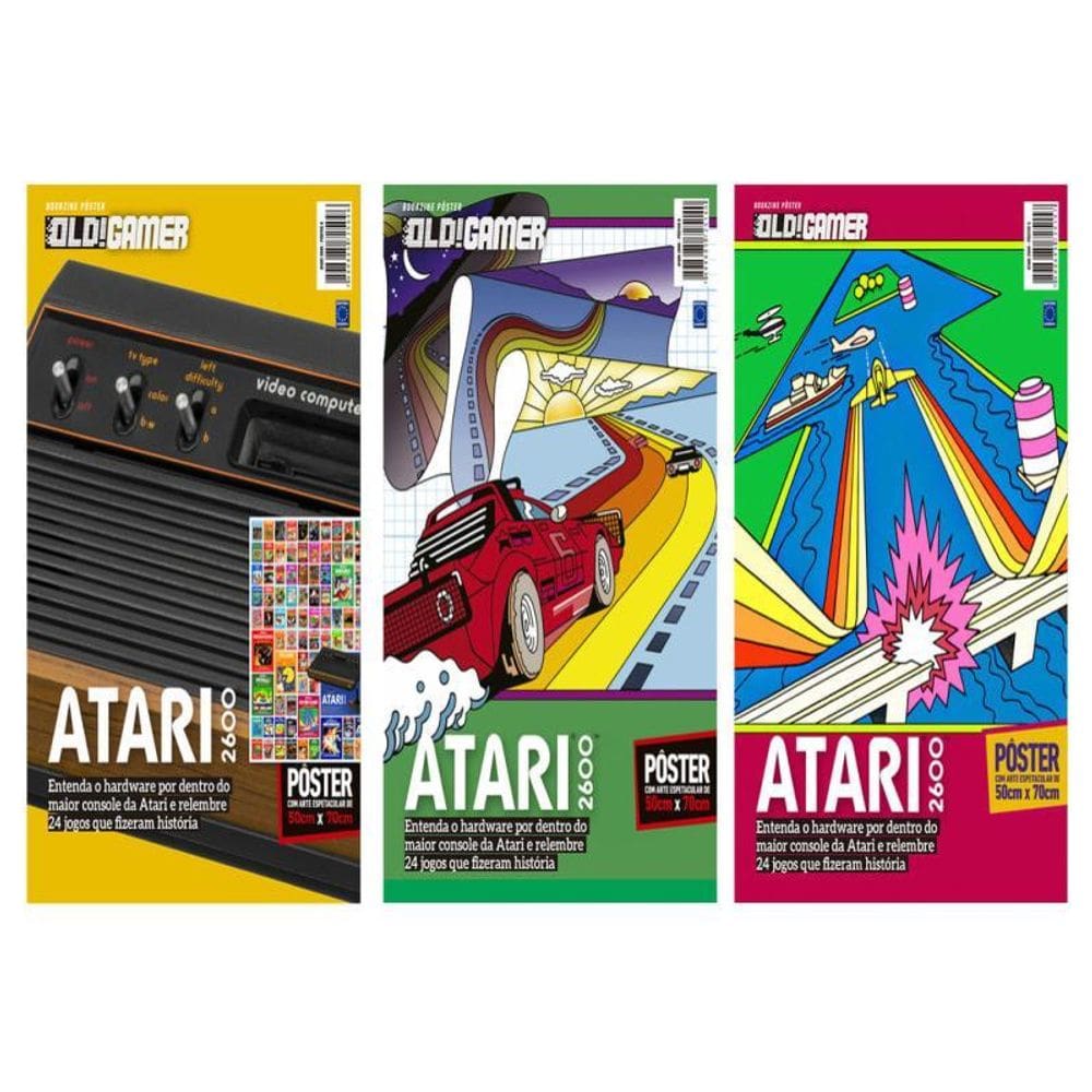 Superpôster Old!Gamer - Atari 2600 - Arte A + B + C