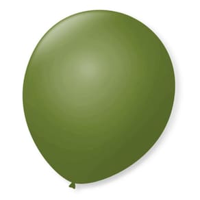 Balão São Roque Número 7 Verde Militar 50 Unidades