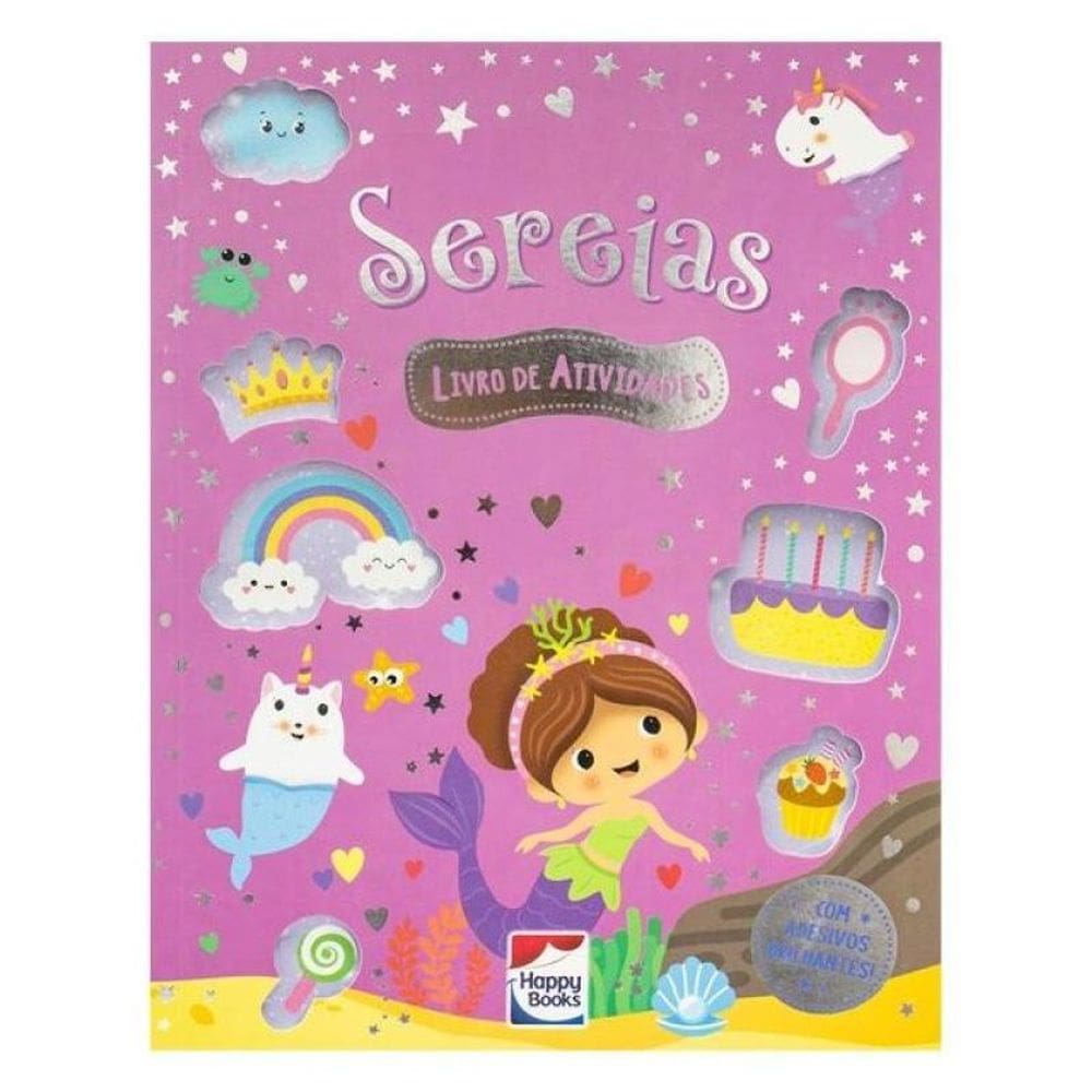 Meu Livro De Adesivos Brilhantes: Sereias