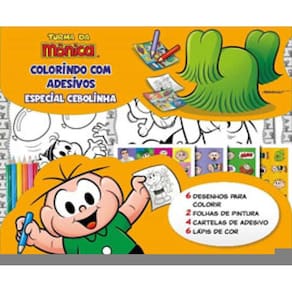 Turma Da Mônica - Colorindo Com Adesivos - Especial - Cebolinha