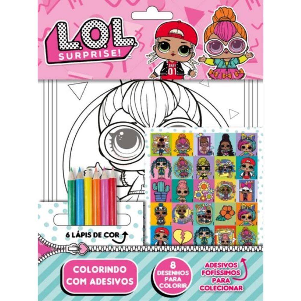 Lol Surprise Colorindo Com Adesivos