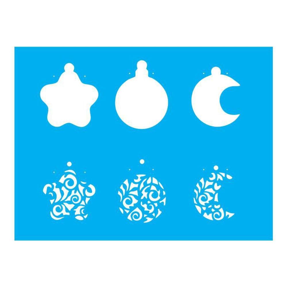 Stencil Tamako Enfeites Natal - 15X20Cm - Ref A2032