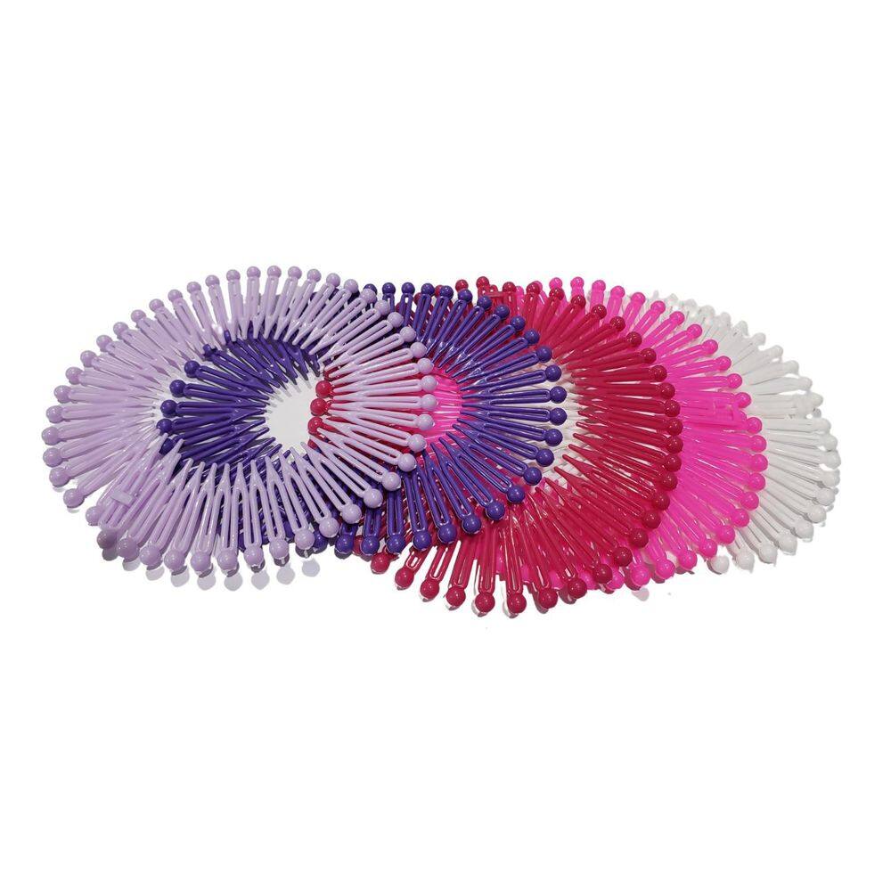 10 Tiaras Bell Colorida Prendedor Cabelo 12Cm Infantil
