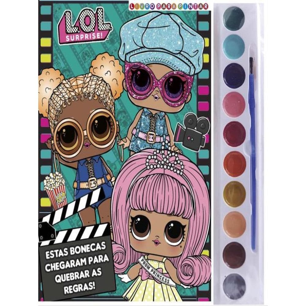 Lol Surprise! Livro Para Pintar Com Aquarela