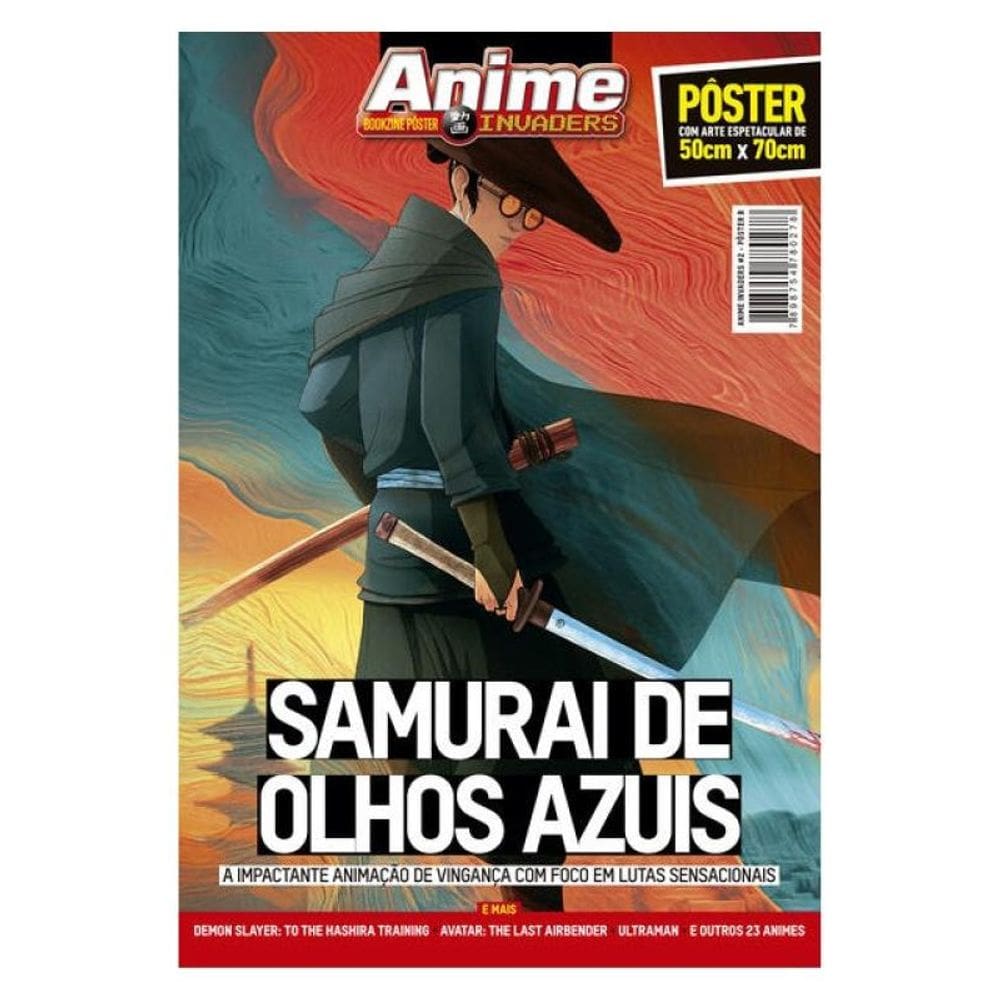 Superpôster Anime Invaders - Samurai De Olhos Azuis