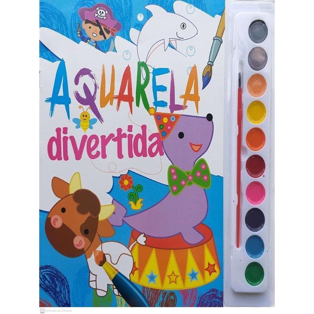 Aquarela Divertida - Azul