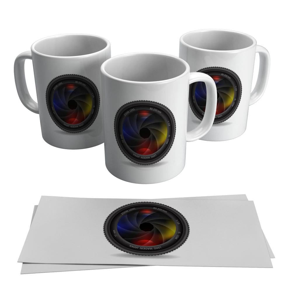 Caneca Fotografia Dia do Fotógrafo Lente Câmera 325ml