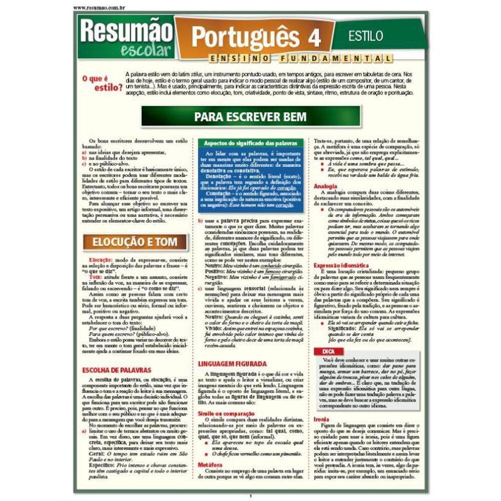 Português 4 - Estilo