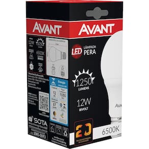 Lâmpada Led 12W Avant Bivolt Branca
