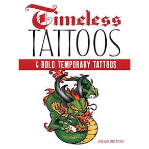 Timeless Tattoos - 4 Bold Temporary Tattoos