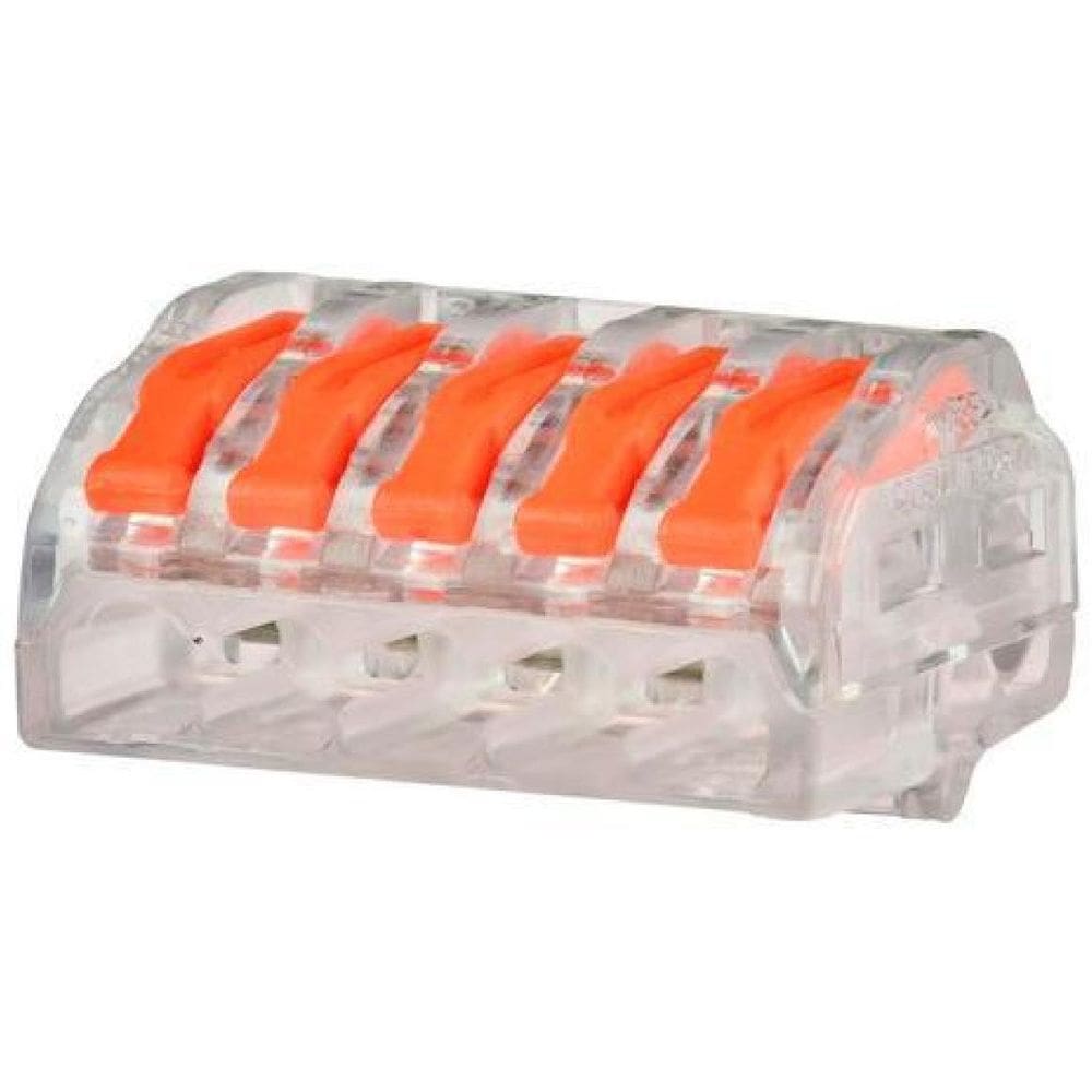 20Un Kit Conector Emenda Rápida Alavanca Borne 5 Fios