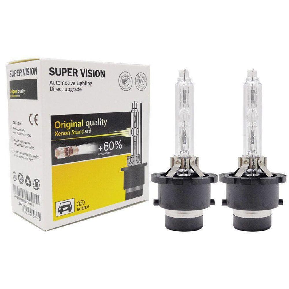 Par De Lampada De Xenon D2S Importada 6000K Par