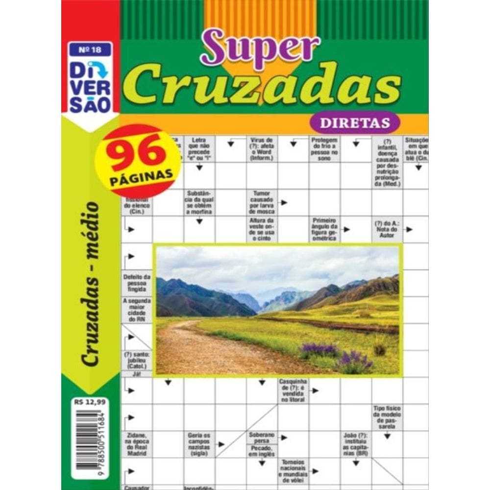 Livro Diversão Super Cruzadas Diretas Ed 18