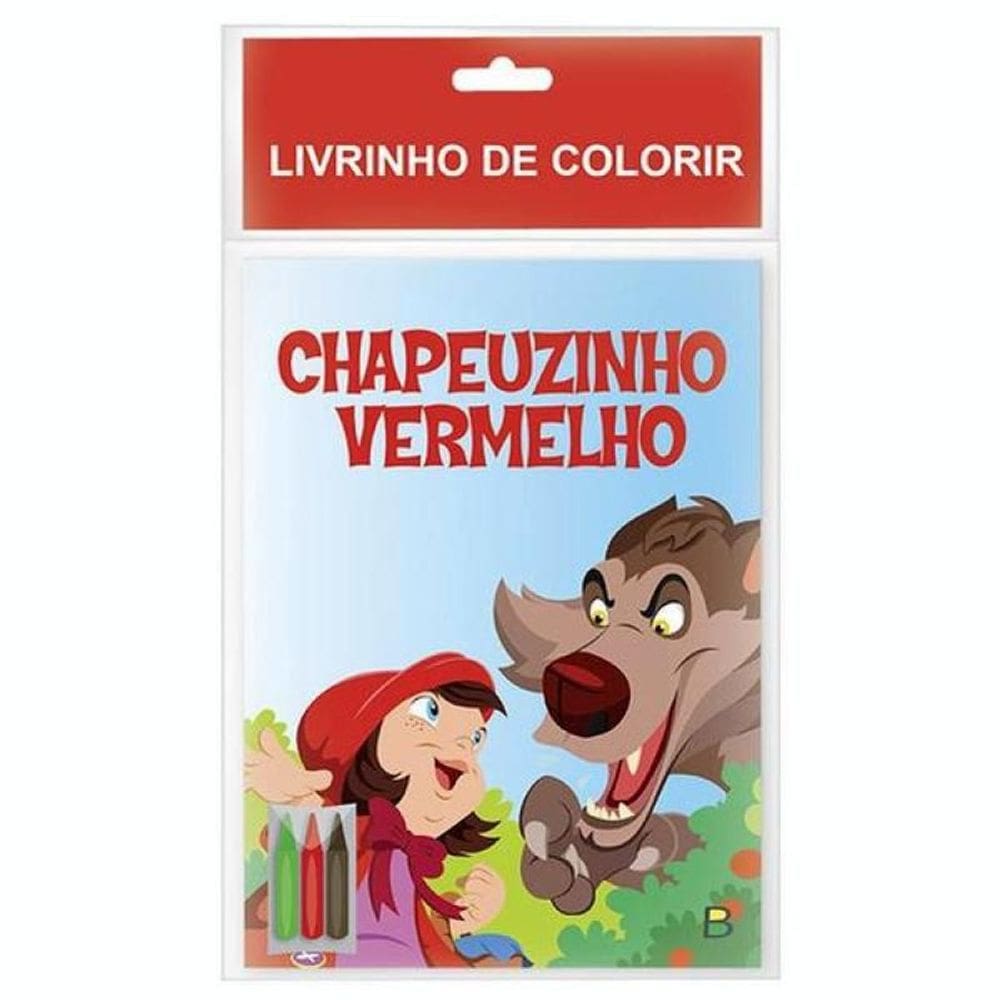 Livrinho De Colorir: Chapeuzinho Vermelho