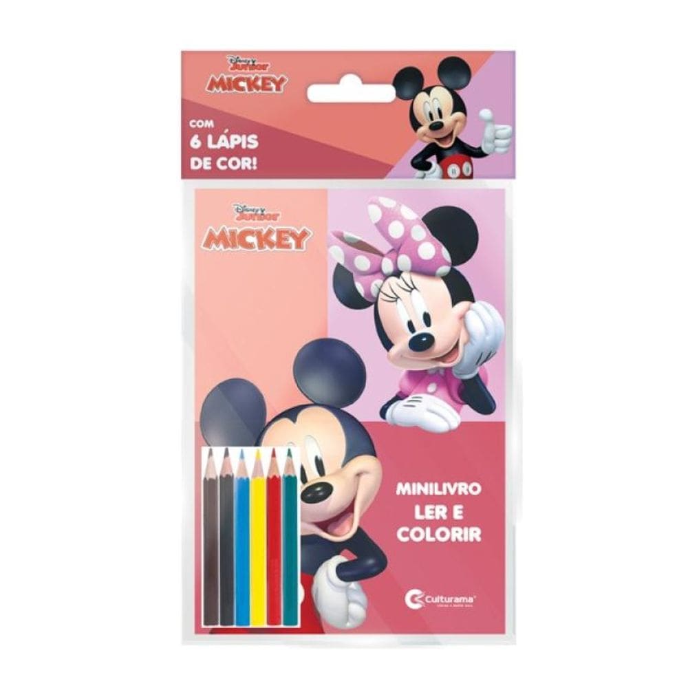 Solapa Pop Minilivro Ler E Colorir Com Lápis - Mickey