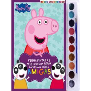 Peppa Pig Livro Para Pintar Com Aquarela