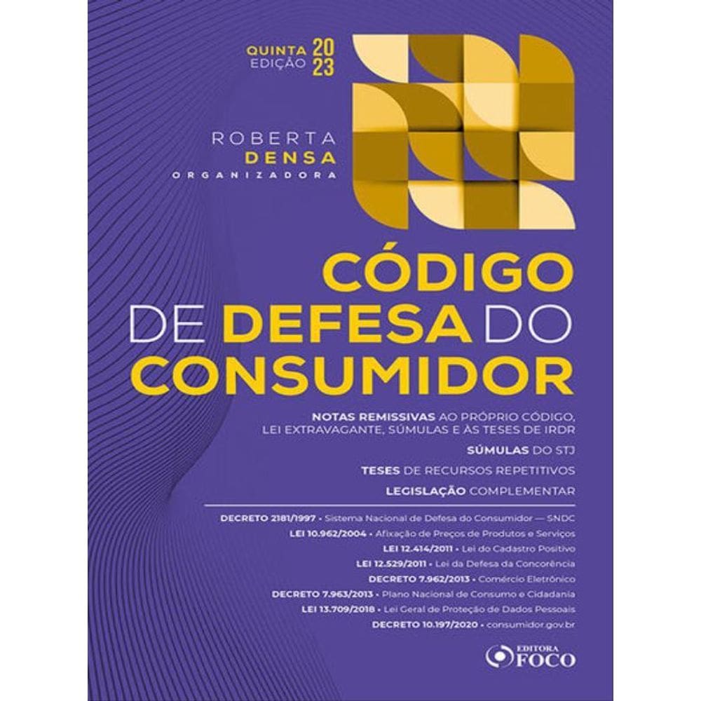 Código De Defesa Do Consumidor - 5ª Ed - 2023