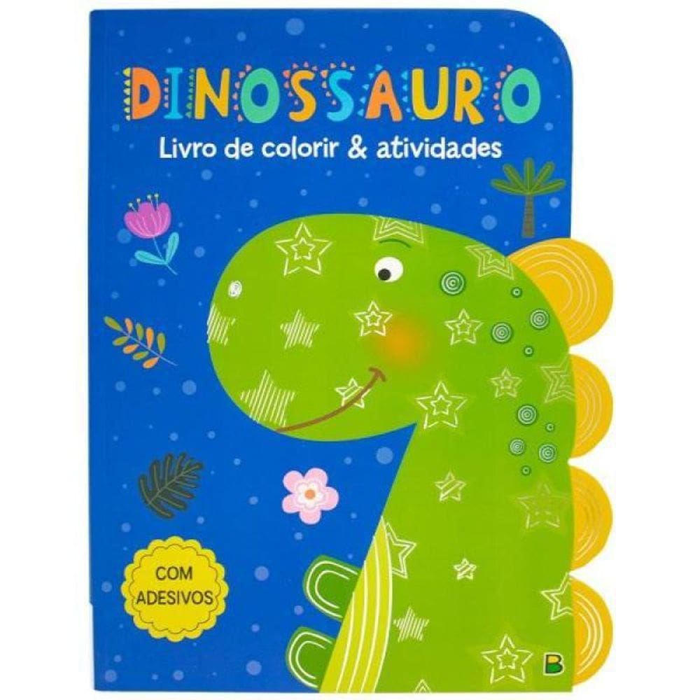 Livro De Colorir & Atividades: Dinossauro