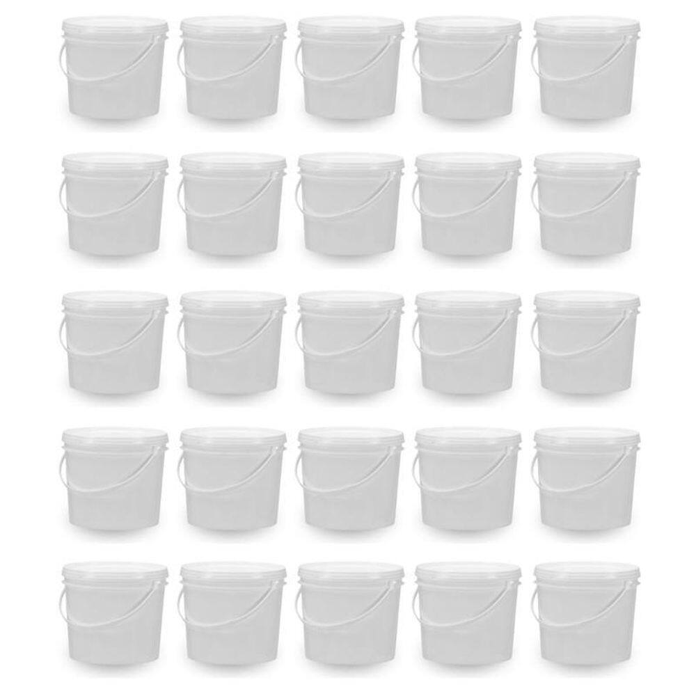 Balde Para Esmalte 1.8L Branco 25 Pçs