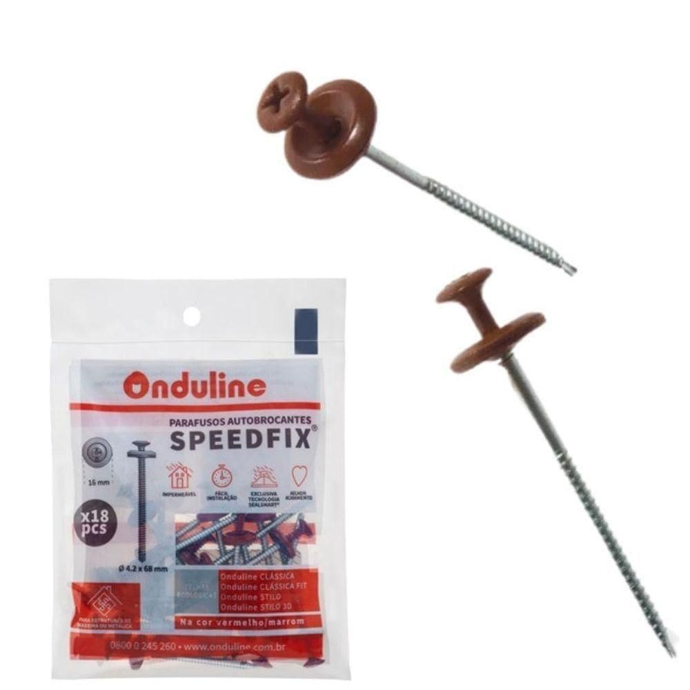 Parafusos Autobrocantes Speedfix Onduline 42x68mm 18un