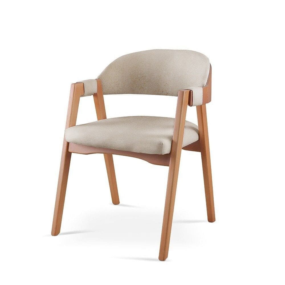 Kit 2 Cadeiras para Mesa de Jantar Gaia Linho Bege