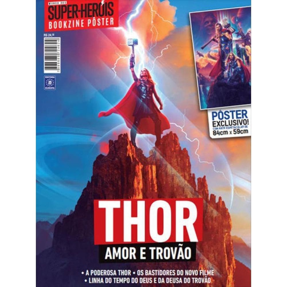 Superpôster Mundo Dos Super-Heróis - Thor, Amor E Trovão
