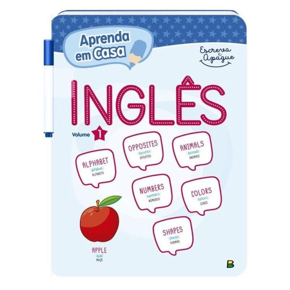 Aprenda Em Casa Escreva E Apague: Inglês V1