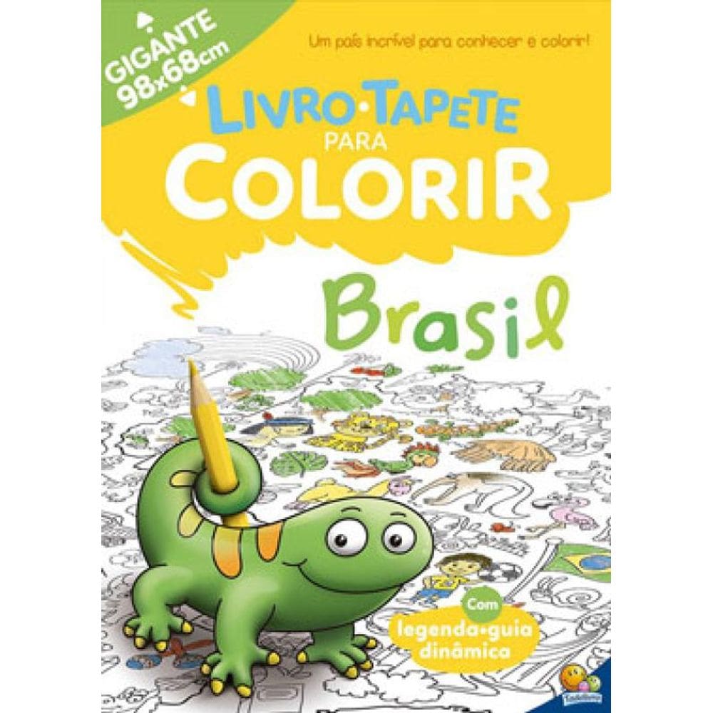 Livro-Tapete Para Colorir: Brasil