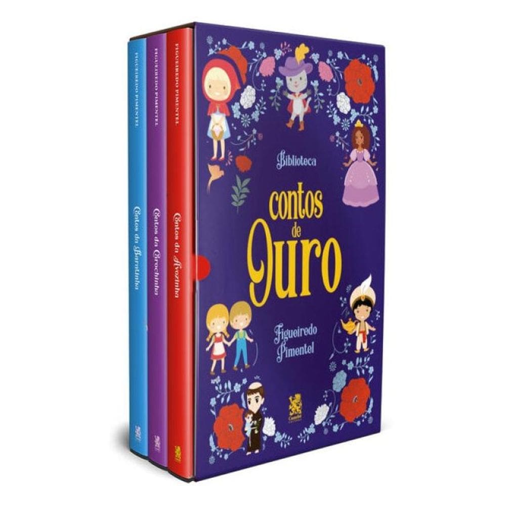 Biblioteca Contos De Ouro - Figueiredo Pimentel - Box Com 3 Livros
