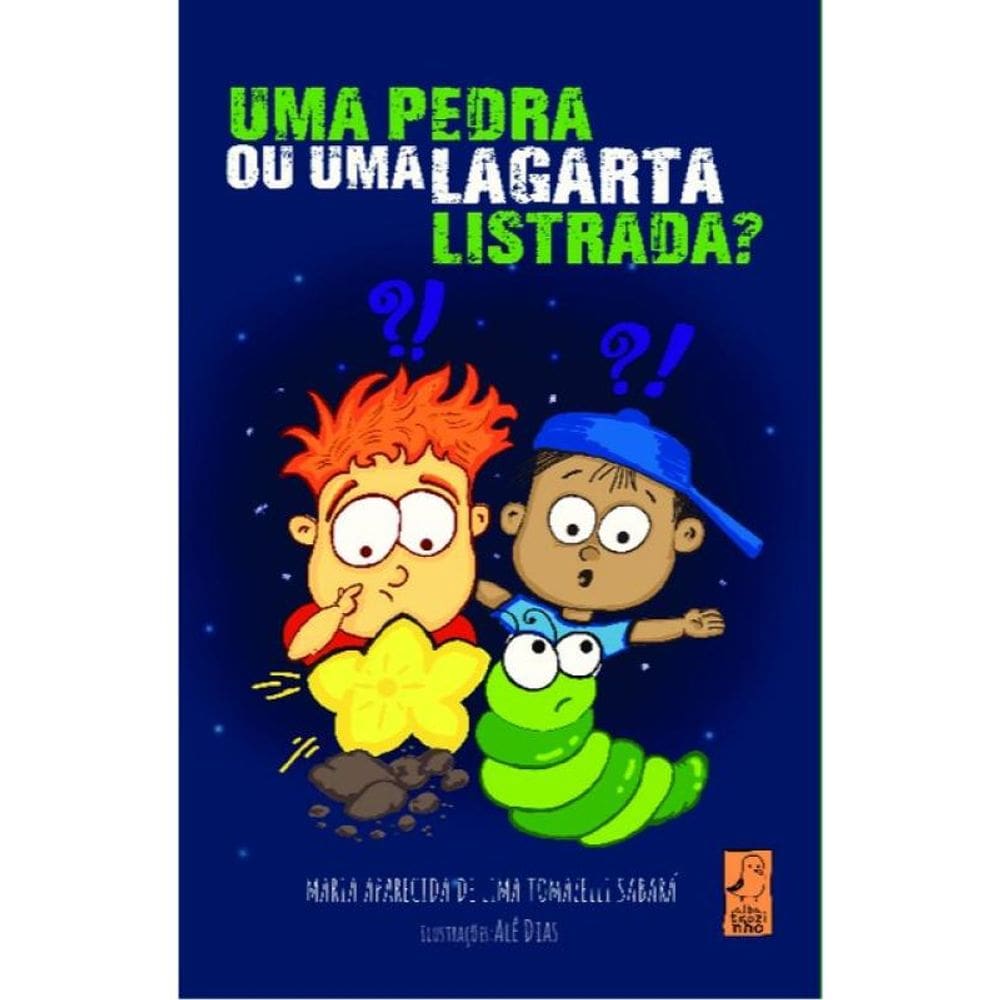 Uma Pedra Ou Uma Lagarta Listrada