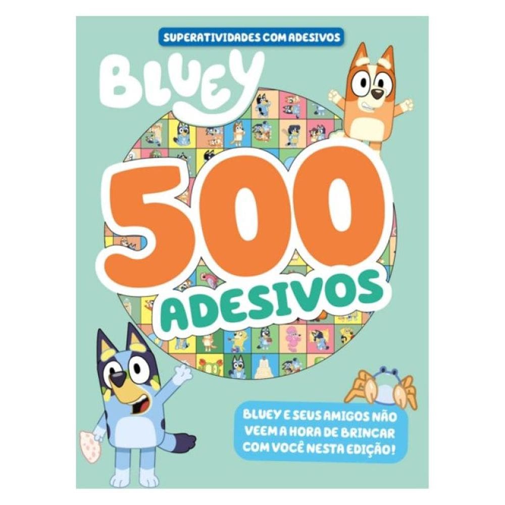 Bluey Superatividades Com Adesivos - 500 Adesivos