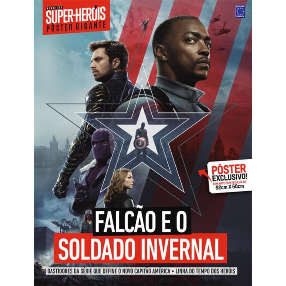 Superpôster Mundo Dos Super-Heróis - Falcão E O Soldado Invernal