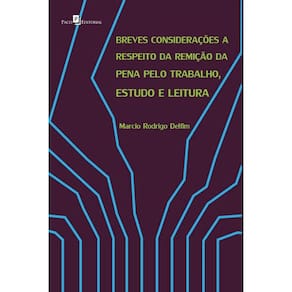 Breves Considerações A Respeito Da Remição Da Pena Pelo Trabalho, Estudo E Leitura