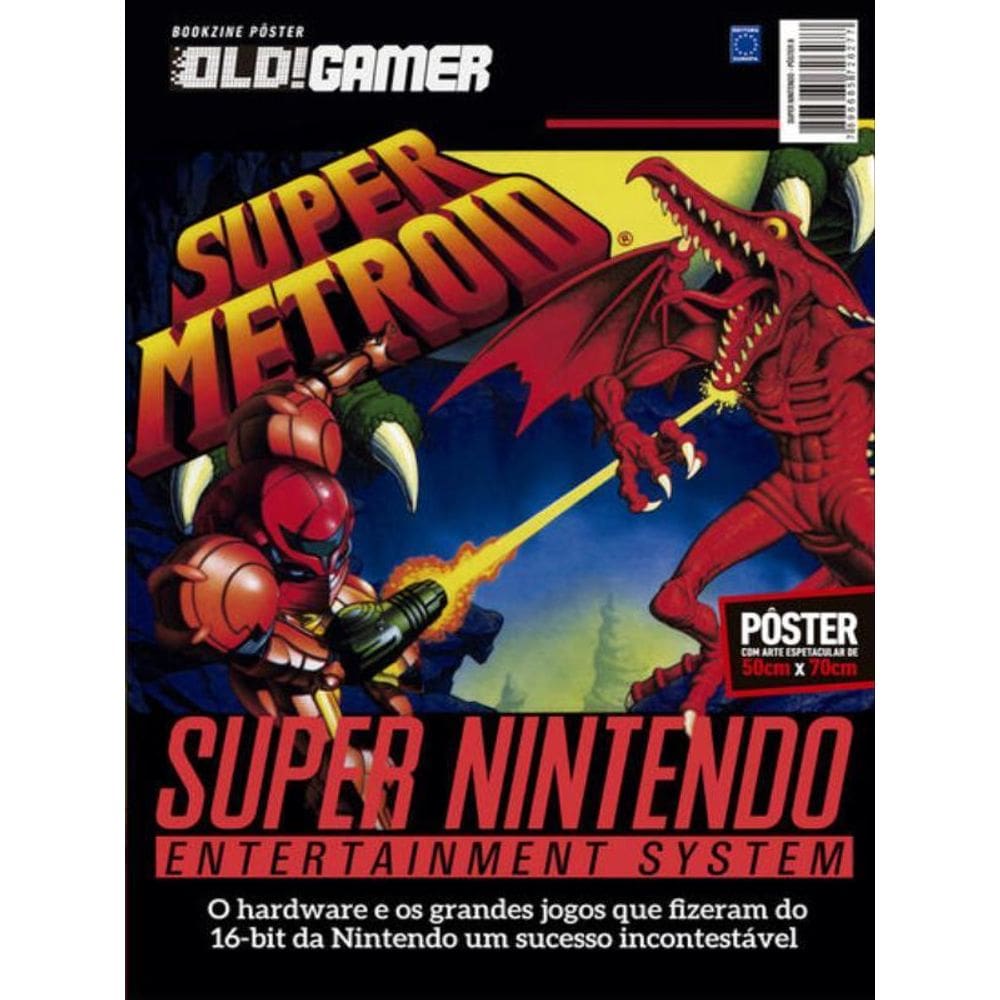 Superpôster Old!Gamer - Super Nintendo: Arte B (Super Metroid)