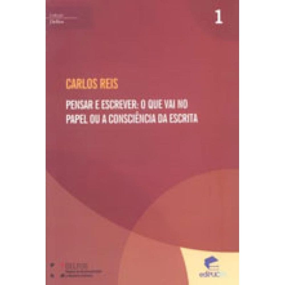Pensar E Escrever - O Que Vai No Papel Ou A Consciencia Da Escrita