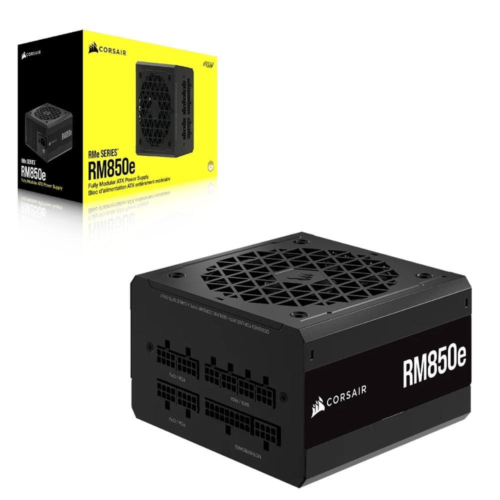Fonte Corsair RMe Series RM850e 850W 80 Plus Gold Modular Sem Cabo Preto -CP-9020263
