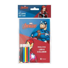 Solapa Pop Minilivro Ler E Colorir Com Lápis - Vingadores