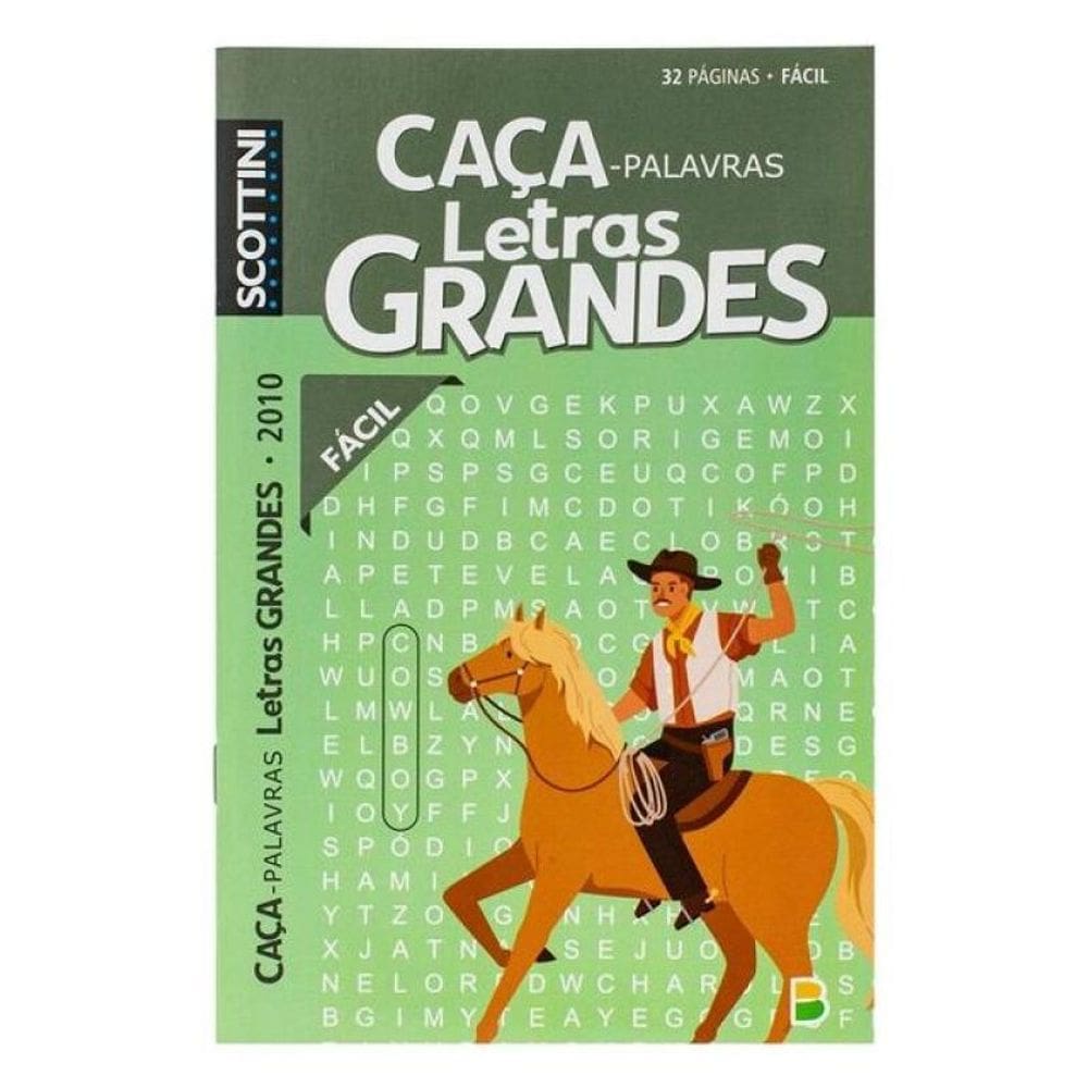 Scottini Caça-Palavras Letras Grandes (32P) N.2010 (Fácil)