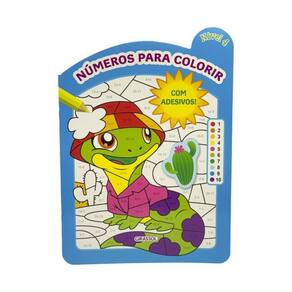 Números Para Colorir - Nível 4 - Com Adesivos!