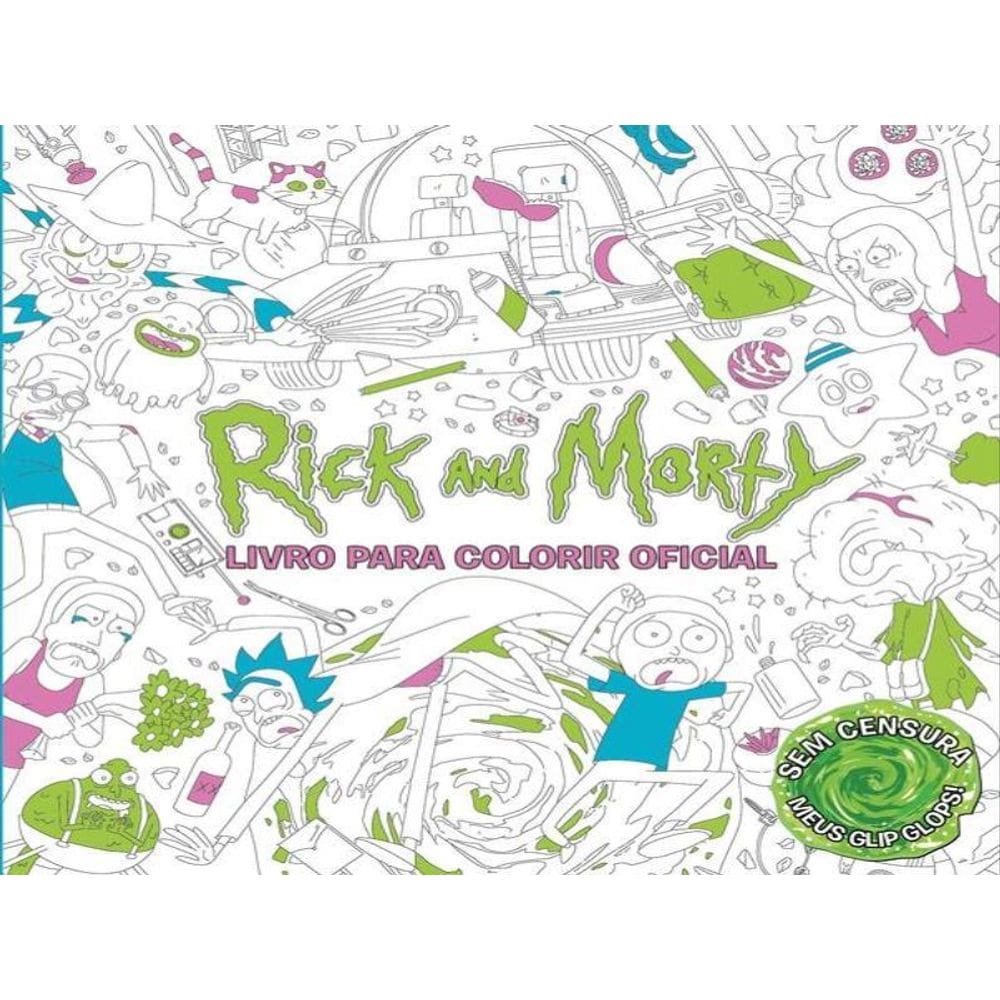 Rick And Morty Livro Para Colorir Oficial