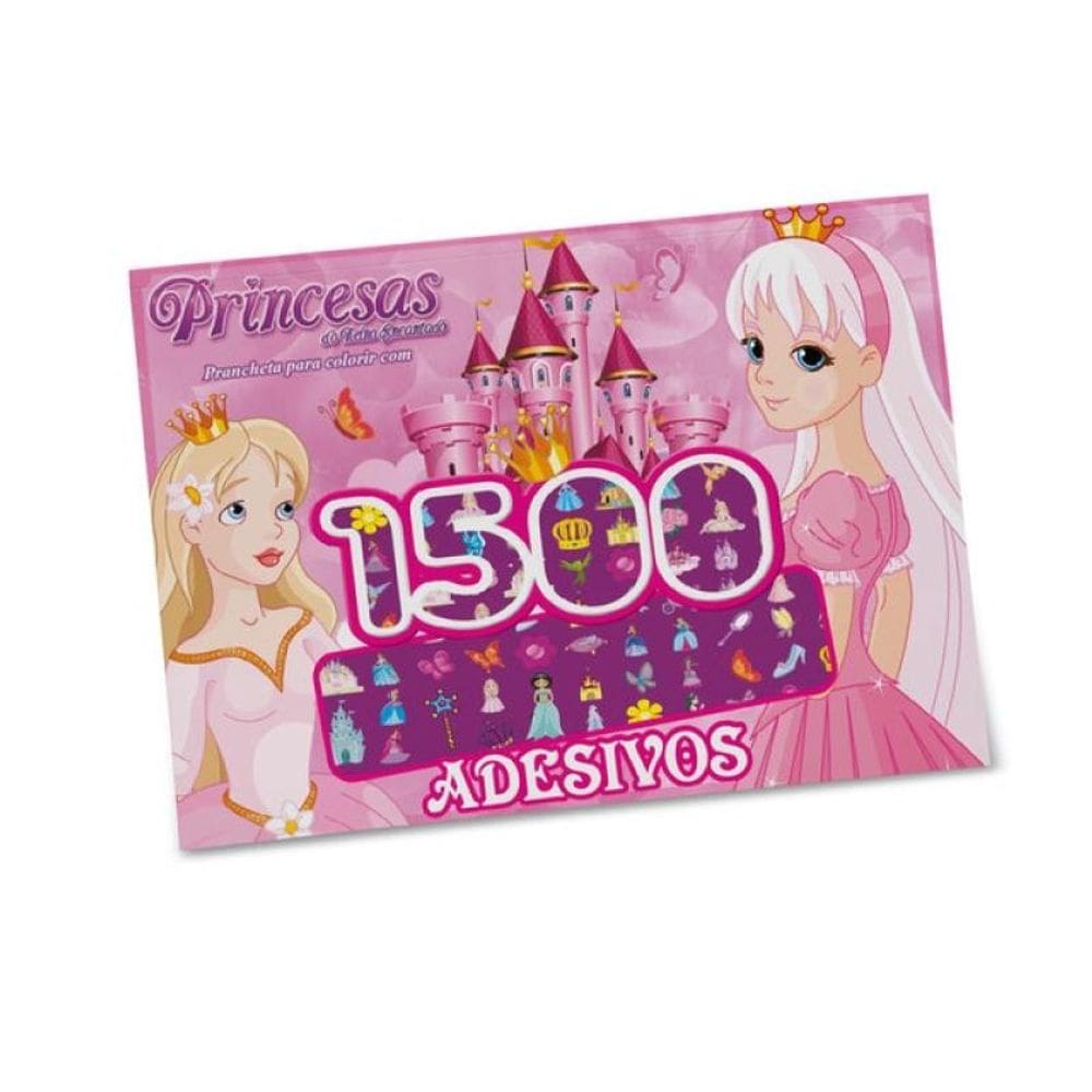 Princesas Prancheta Para Colorir Com 1500 Adesivos