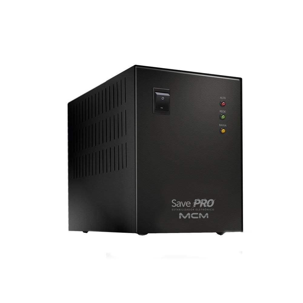 Estabilizador MCM Save Pro 2.1 2000VA Bivolt EST0021 Preto