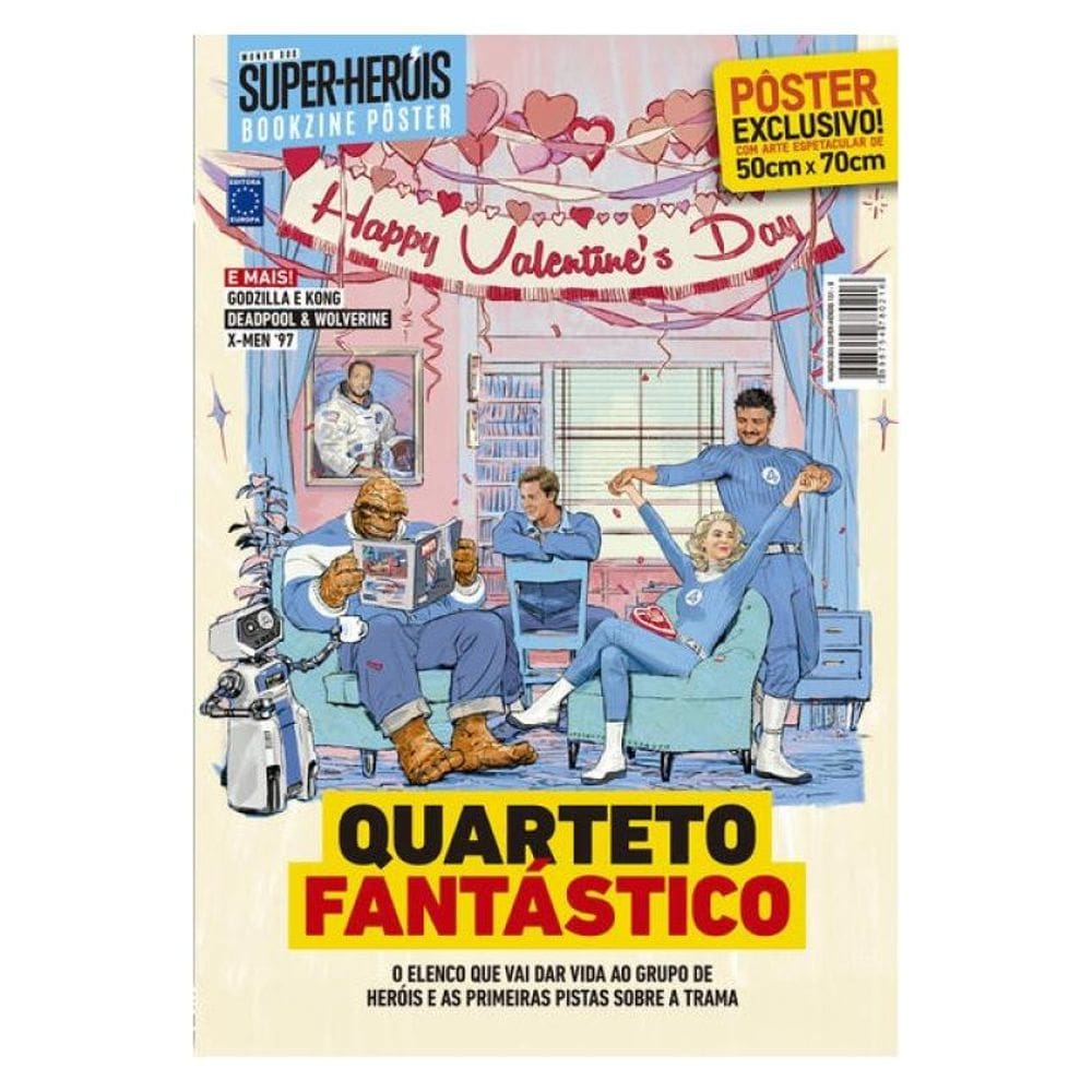 Superpôster Mundo Dos Super-Heróis - Quarteto Fantástico