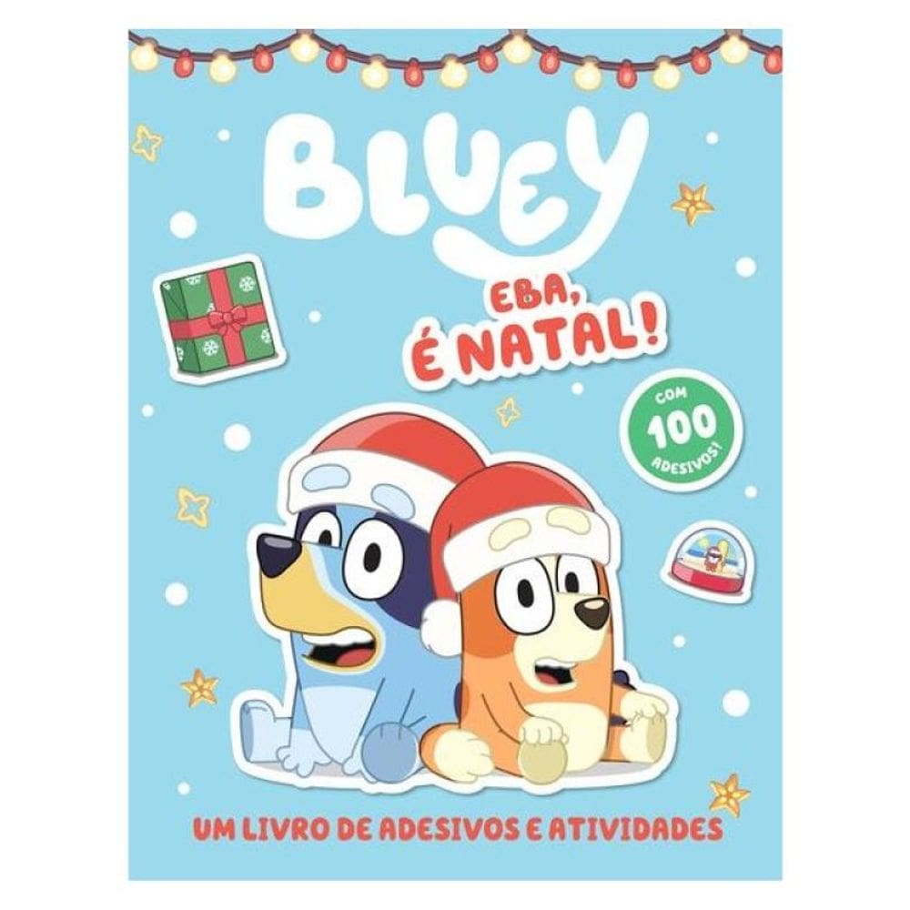 Bluey Livro De Adesivos E Atividades - Eba, É Natal!