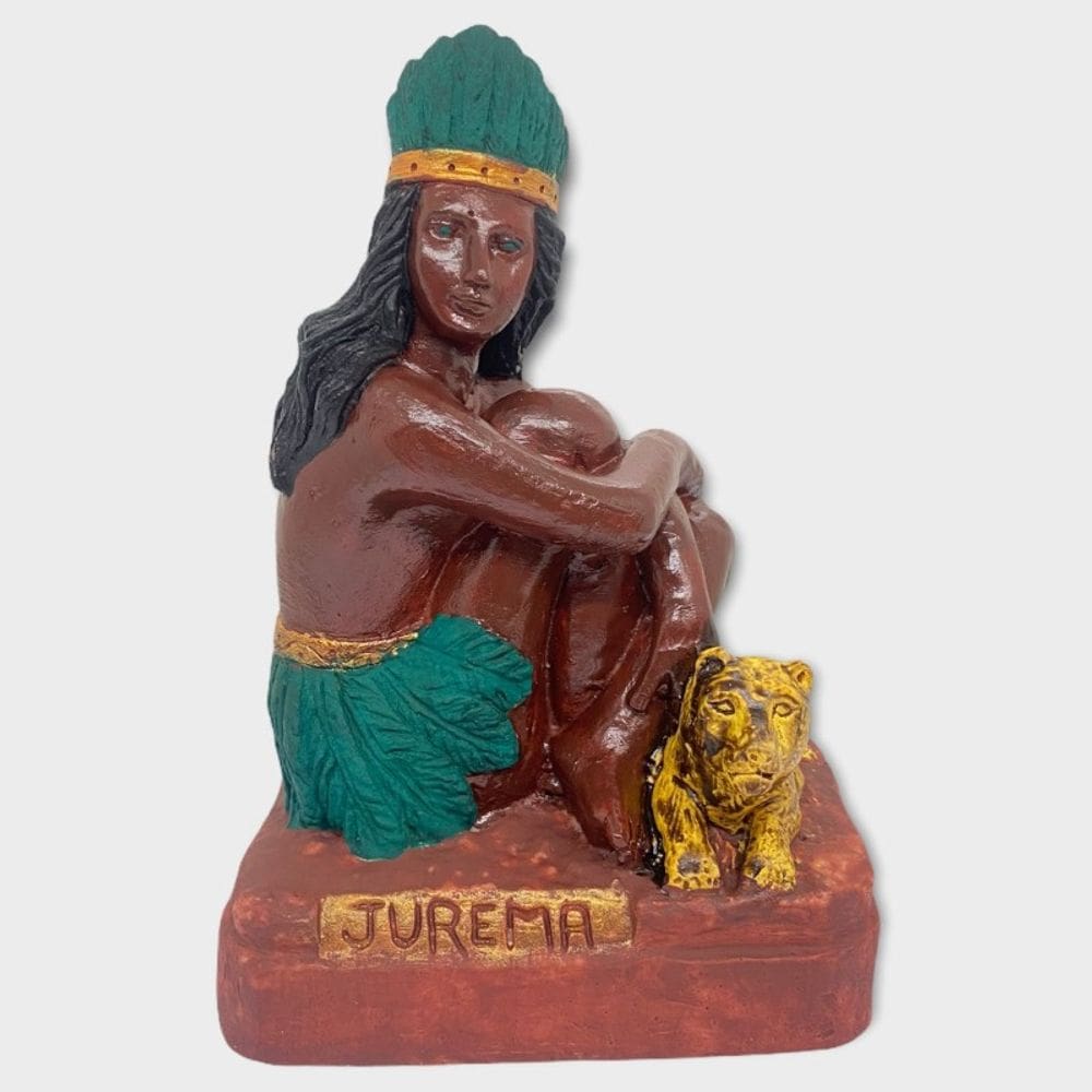 Escultura Cabocla Jurema 16 cm - Escolha a Cor