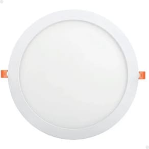 Luminária Plafon Painel Led Redondo Embutir 6w 3000k Bivolt Lorben