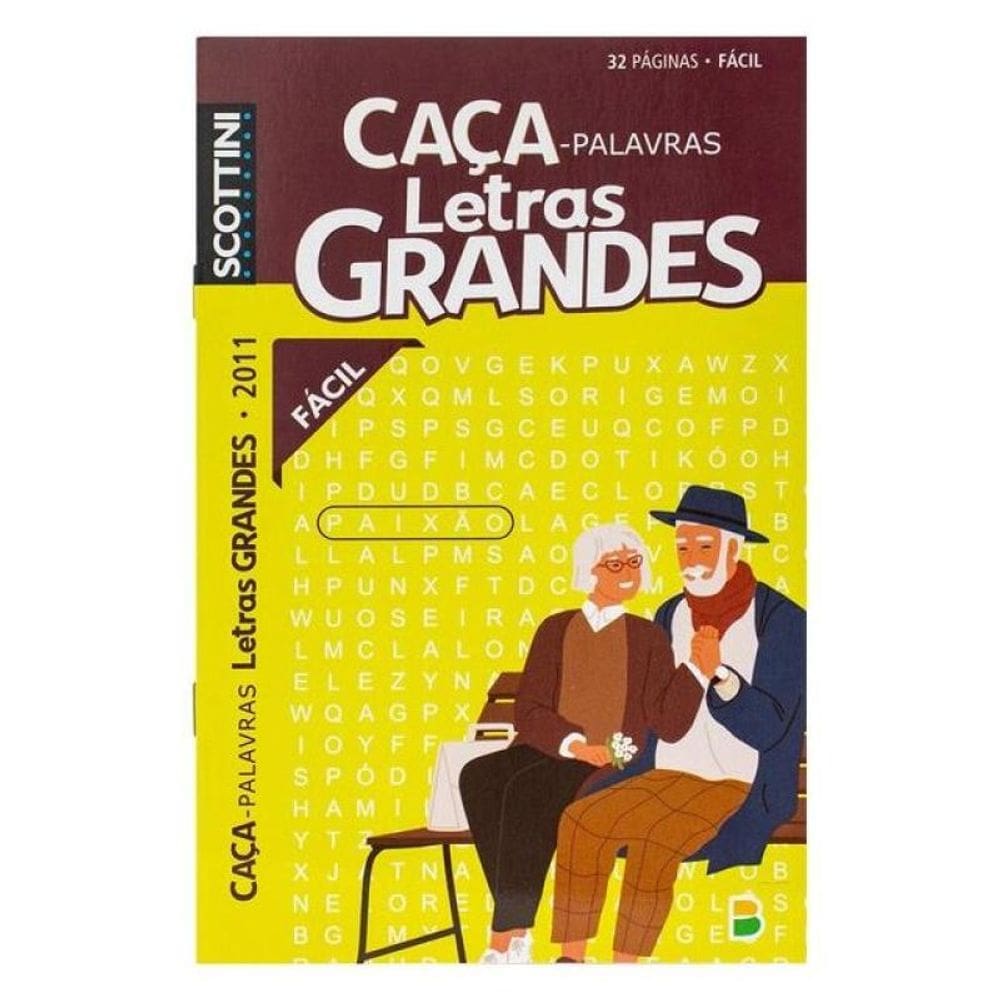 Scottini Caça-Palavras Letras Grandes (32P) N.2011 (Fácil)