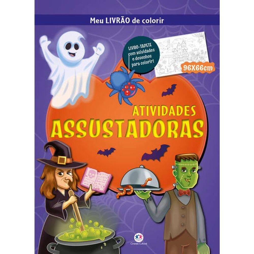 Atividades Assustadoras - Meu Livrão De Colorir