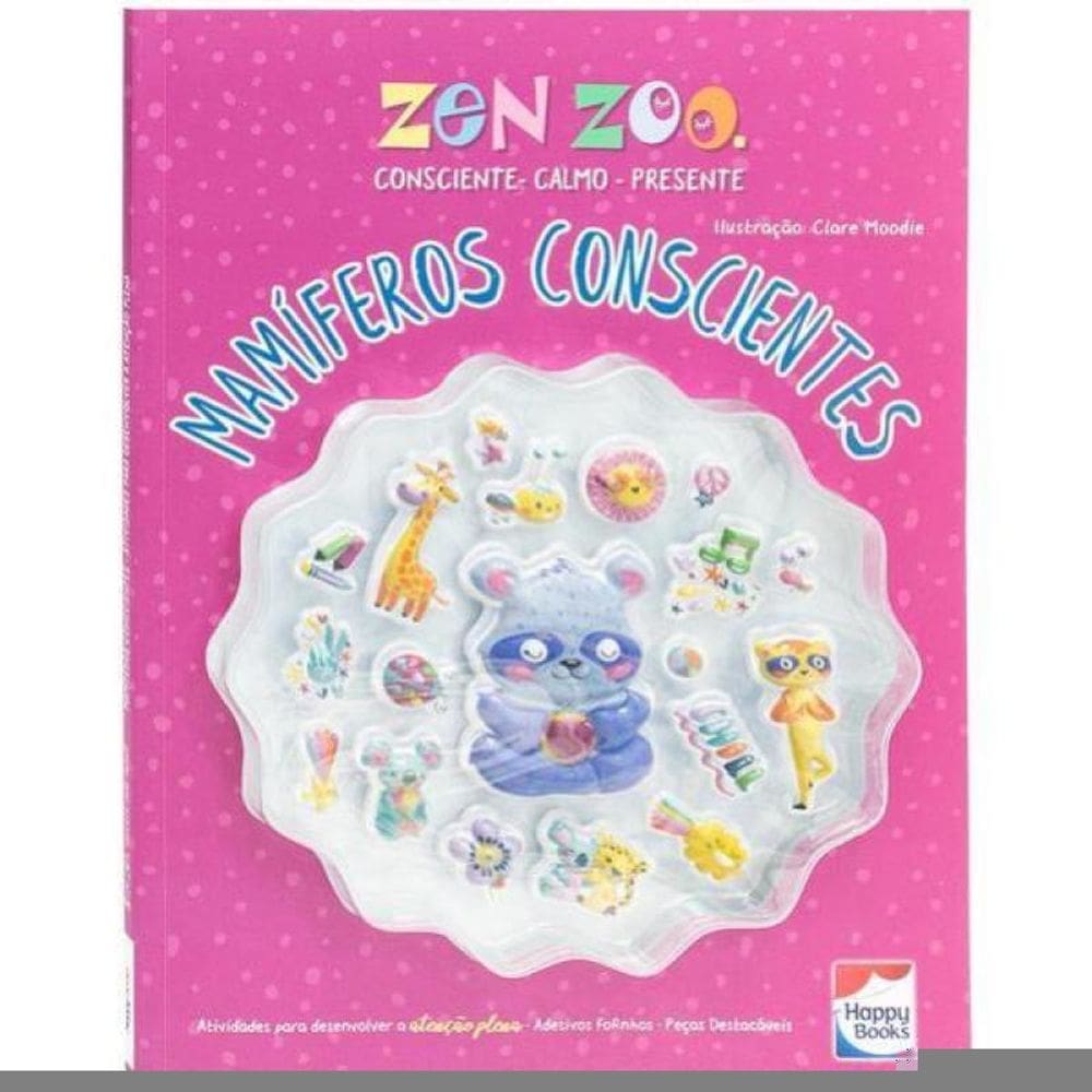 Zen Zoo - Mamíferos Conscientes: Livro De Atividades Com Adesivos Fofinhos