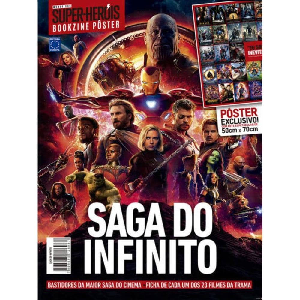 Superpôster Mundo Dos Super-Heróis - Vingadores Saga Do Infinito - Arte A